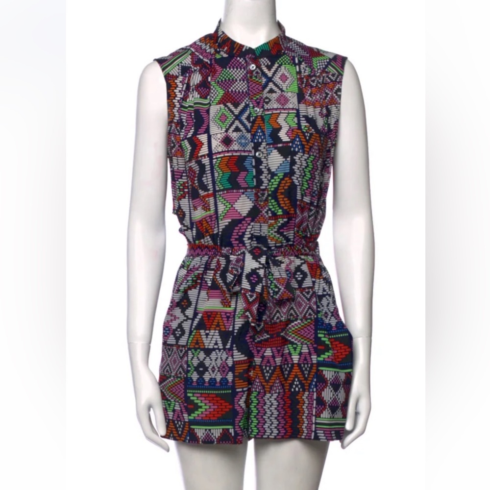 MARA HOFFMAN OPEN BACK SHORT ROMPER SMALL - Picture 2 of 8